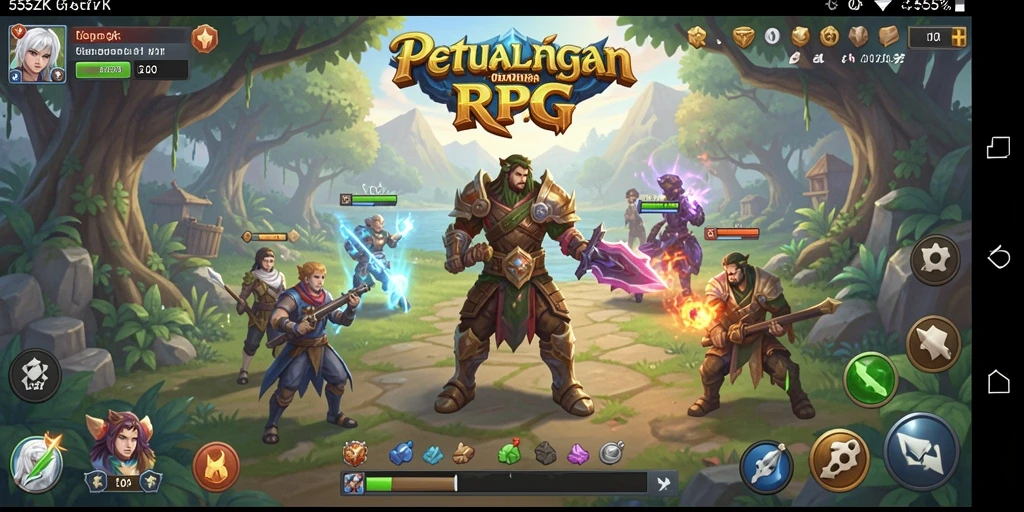 Tampilan gameplay menegangkan dan penuh aksi dari 555ZK.