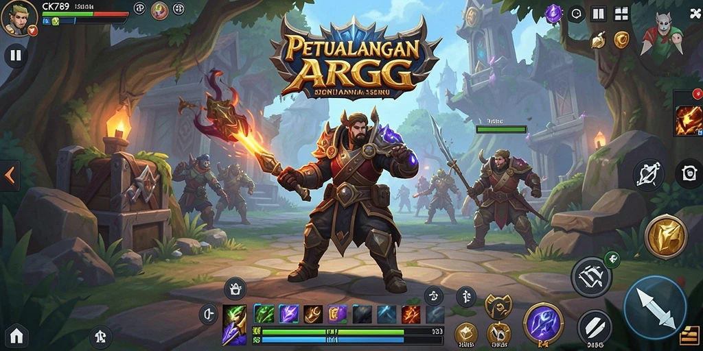 Tampilan permainan CK789 yang menegangkan dalam pertempuran ARPG.