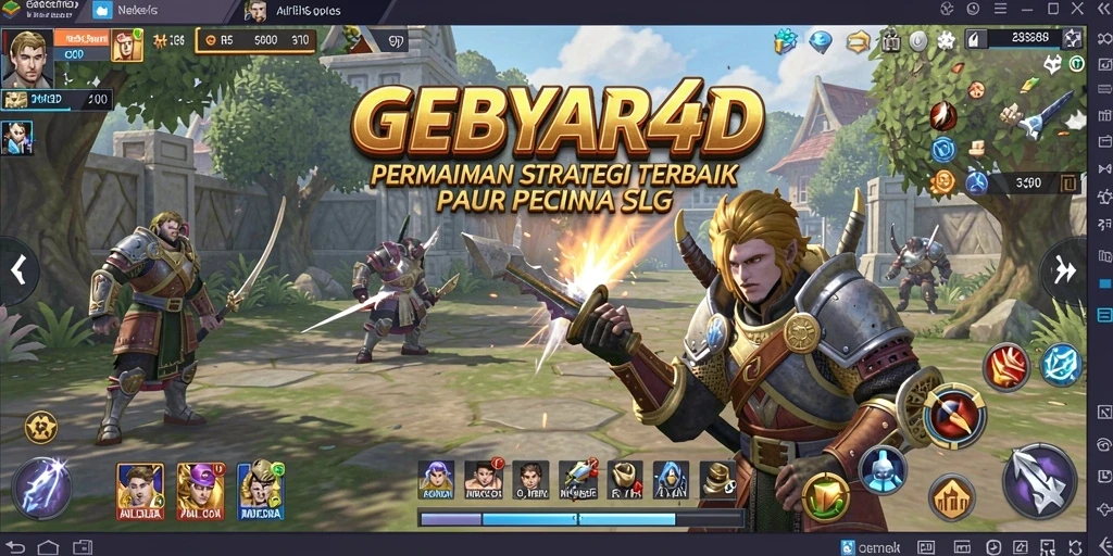Tampilan gameplay GEBYAR4D yang menantang dan strategis.