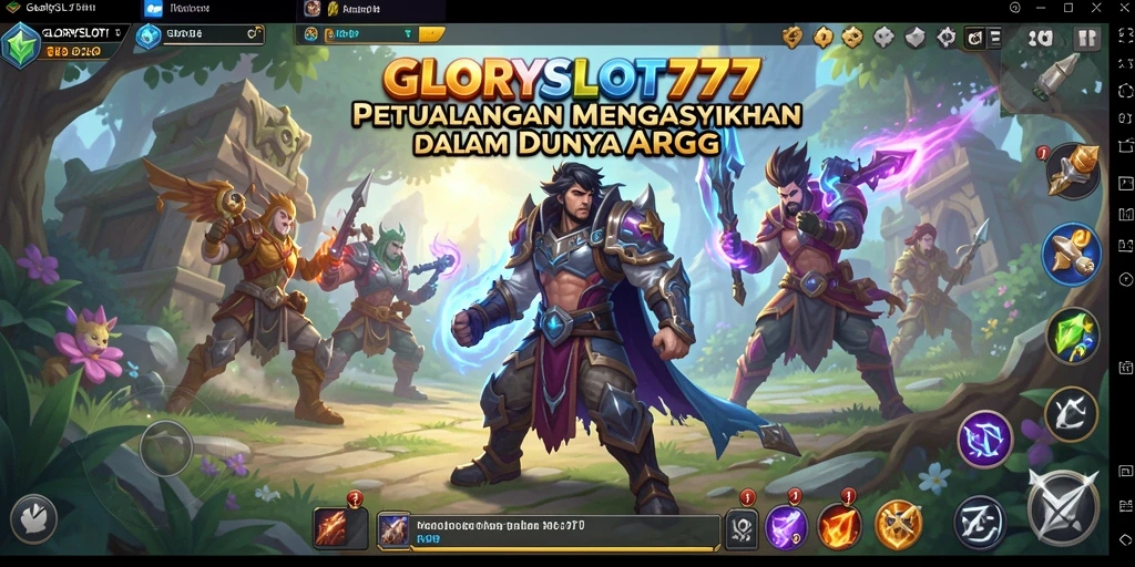 Tampilan gameplay seru GLORYSLOT777 yang menampilkan aksi pertempuran mendebarkan.