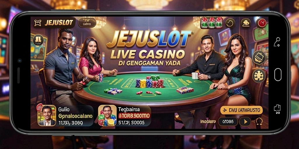 Tampilan gameplay interaktif dan dealer profesional di JEJUSLOT.