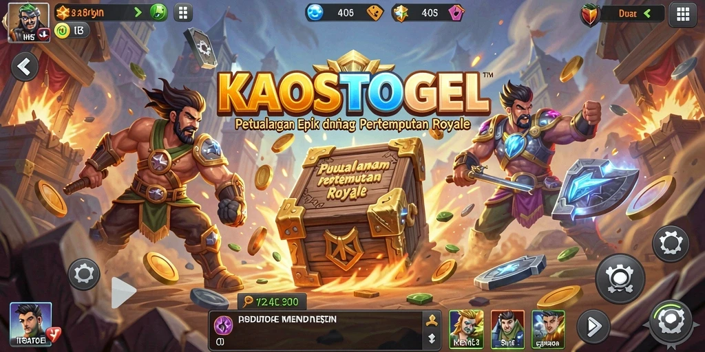 Tampilkan gameplay intens dalam pertempuran Battle Royale KAOSTOGEL.