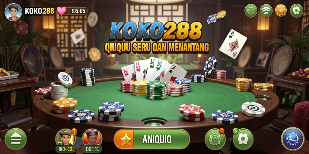 Tampilan gameplay QiuQiu yang seru di KOKO288.