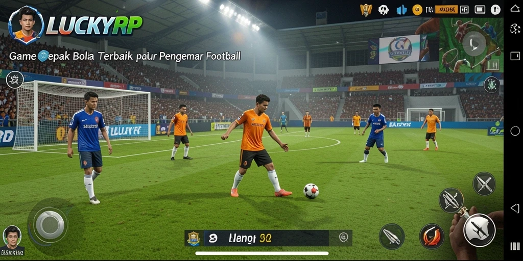 Screenshot gameplay LUCKYRP yang menunjukkan aksi seru di lapangan.