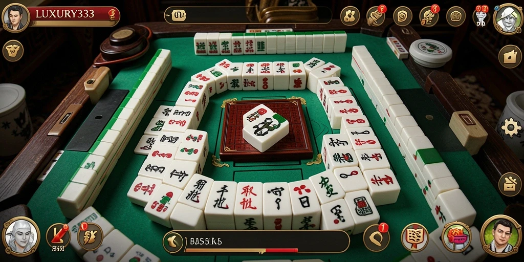 Gameplay menarik LUXURY333 dengan desain Mahjong yang memukau.
