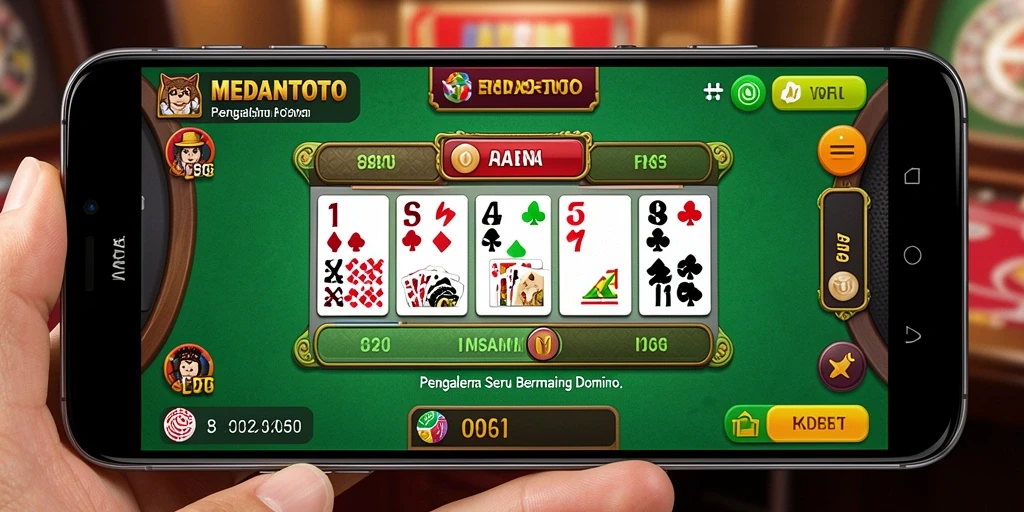 Screenshot utama MEDANTOTO menampilkan gameplay seru Domino.