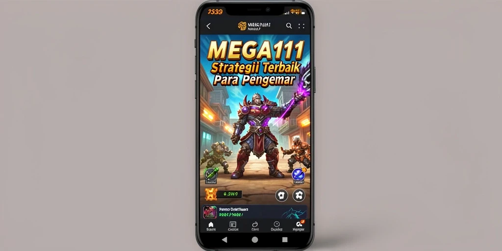 Tangkapan layar gameplay MEGA111 menampilkan pertempuran strategis yang seru.