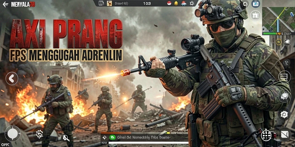 Tampilan seru gameplay pertempuran di MENYALA78.