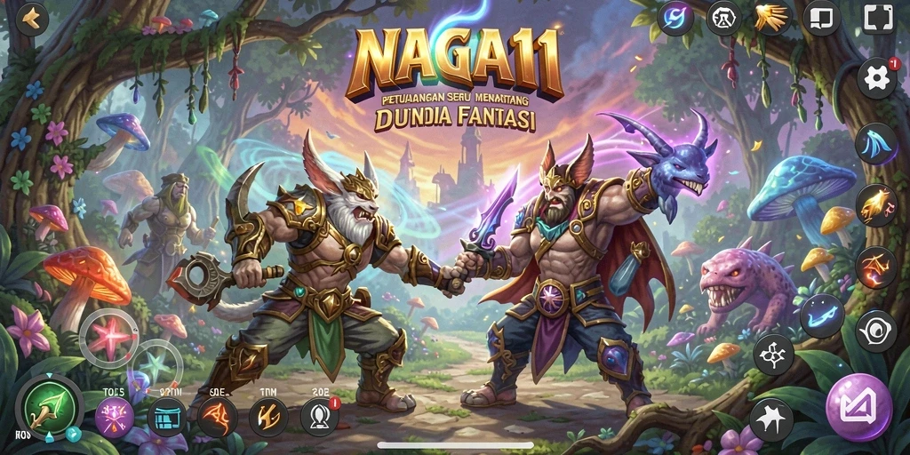 Screenshot gameplay NAGA11 yang menunjukkan aksi mendebarkan dalam petualangan.