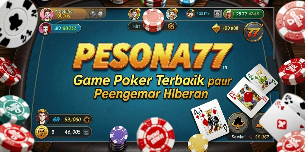 Screenshot gameplay seru dari PESONA77 menunjukkan keseruan permainan Poker.