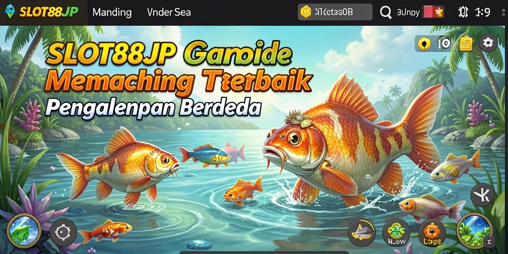 Tampilan menarik dari gameplay SLOT88JP dengan aksi memancing yang seru.