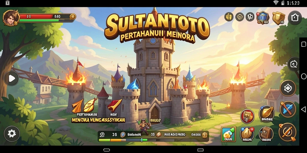 Screenshot menampilkan aksi seru dalam gameplay Tower Defense.