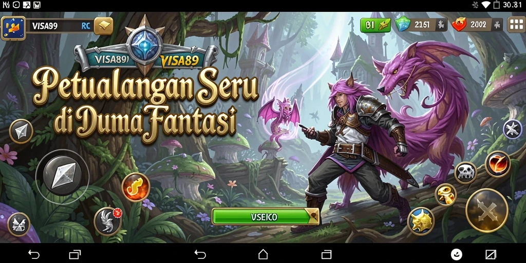 Gameplay seru dari VISA89 yang menampilkan petualangan fantastis.