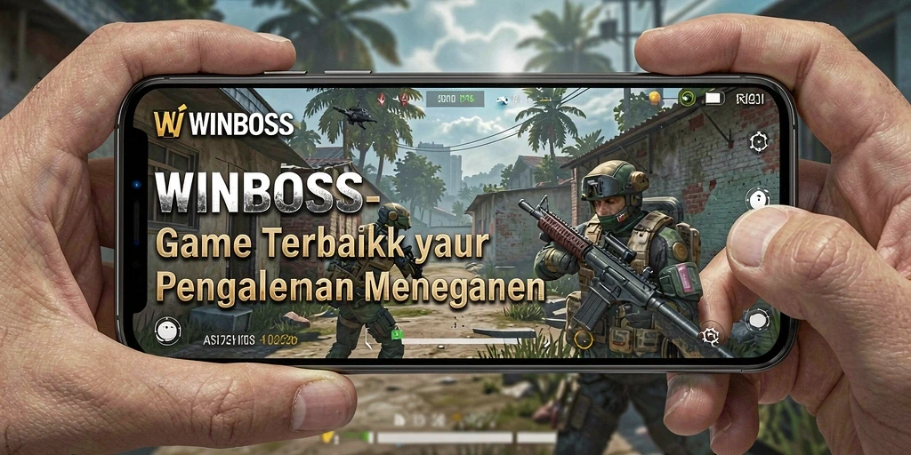 Screenshot gameplay <strong>WINBOSS</strong> menampilkan aksi mendebarkan dalam pertempuran FPS.