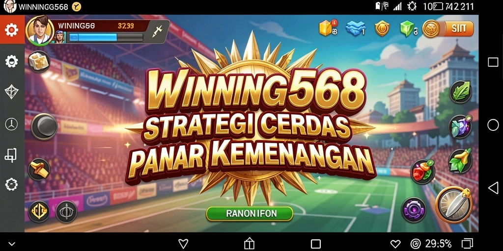 Screenshot gameplay WINNING568 menampilkan pertempuran strategis yang mendebarkan.
